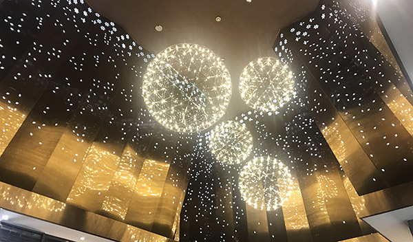 金屬制品加工-橙天國際影城(異形天花頂)