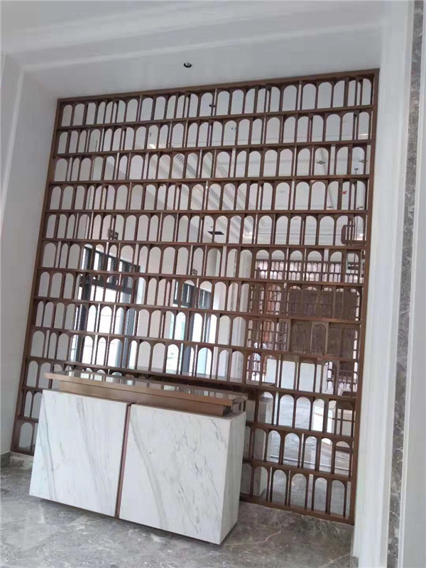 成都不銹鋼屏風-東湖國際售樓部